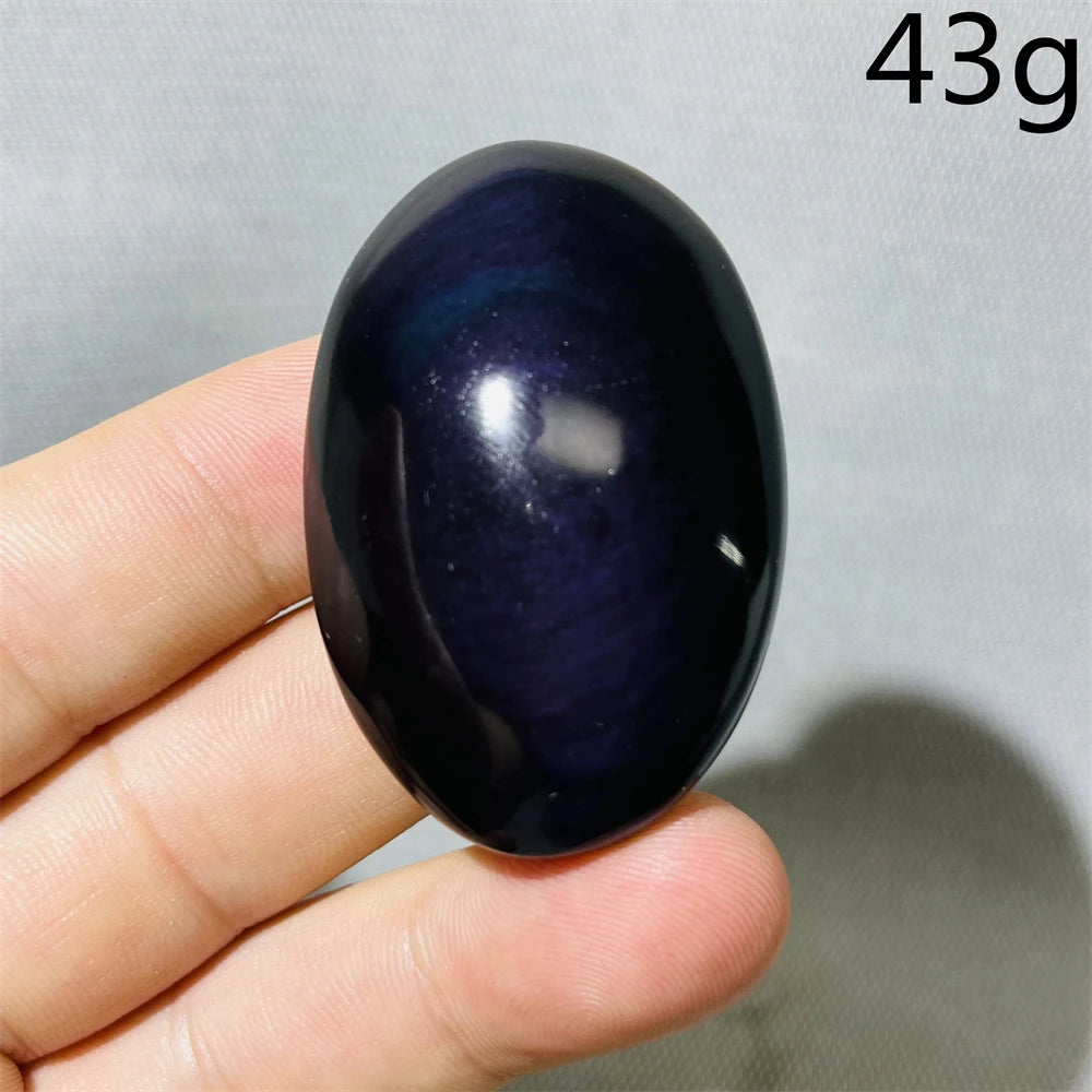 Rainbow Obsidian Palm Stone-ToShay.org