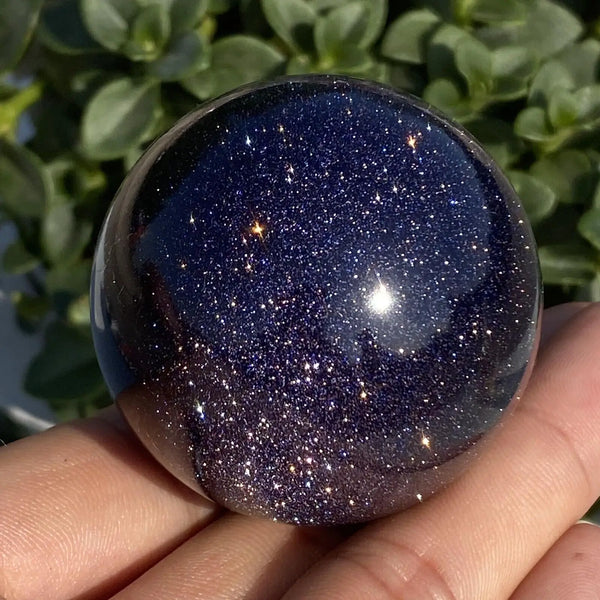 Gold Flash Obsidian Ball-ToShay.org