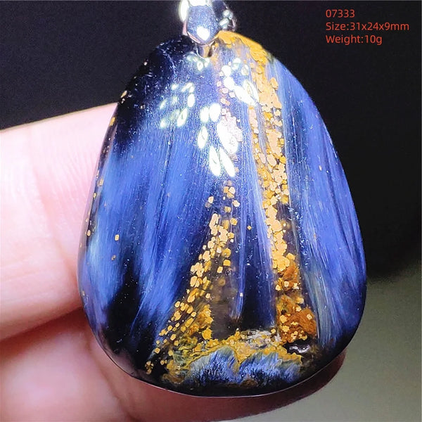 Blue Pietersite Chatoyant Pendant-ToShay.org