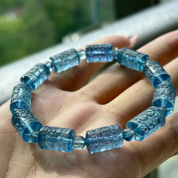 Blue Aquamarine Bracelet-ToShay.org