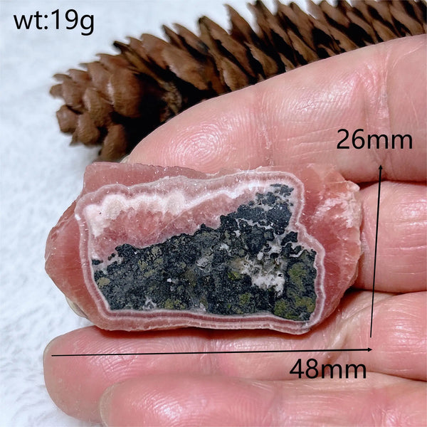 Pink Rhodochrosite Slice-ToShay.org