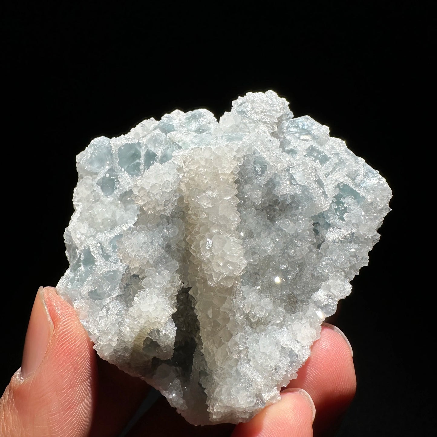 Green Sugar Fluorite Cluster-ToShay.org
