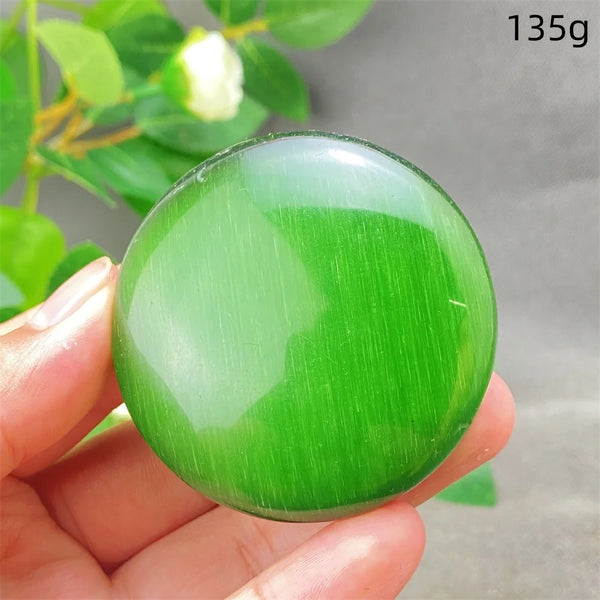 Green Cats Eye Pendant-ToShay.org