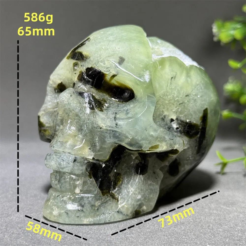Green Grape Agate Skull-ToShay.org