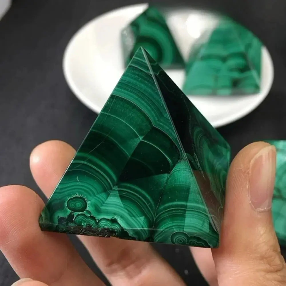 Green Malachite Pyramid-ToShay.org