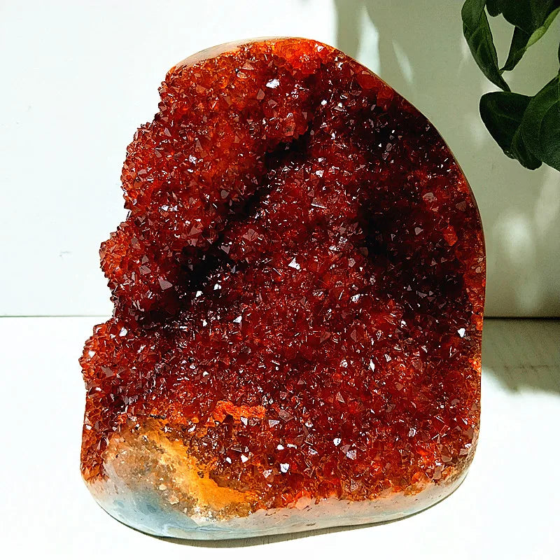 Orange Citrine Geode Cluster-ToShay.org
