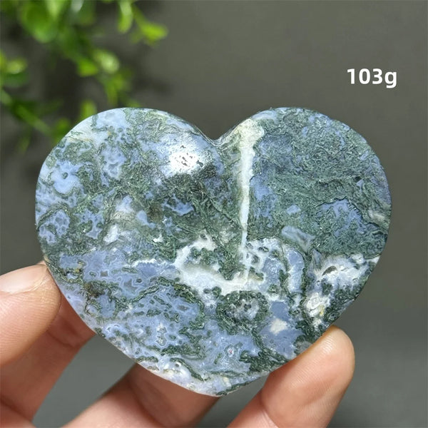 Green Aquatic Agate Heart-ToShay.org