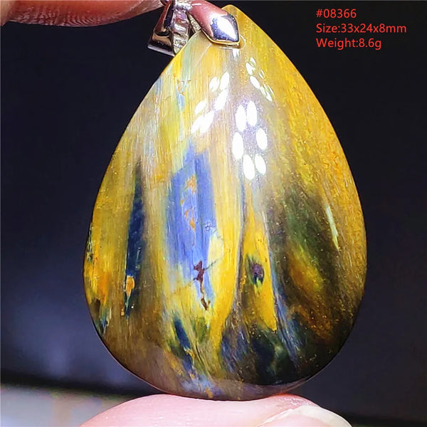 Blue Pietersite Chatoyant Pendant-ToShay.org