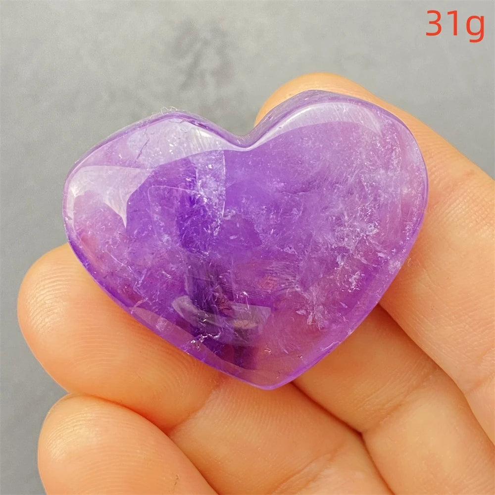 Purple Amethyst Hearts-ToShay.org