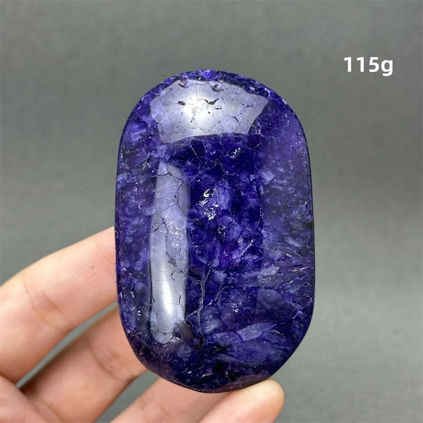 Purple Agate Palm Stone-ToShay.org