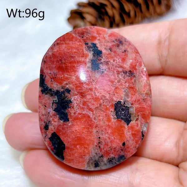Pink Rhodonite Palm Stone-ToShay.org