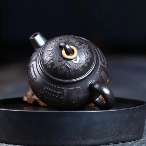 Black Clay Tea Pot-ToShay.org