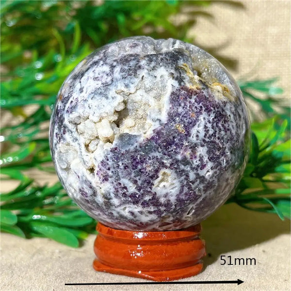 Purple Sphalerite Druzy Ball-ToShay.org