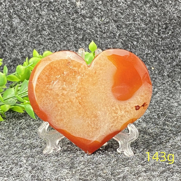 Red Agate Geode Heart-ToShay.org