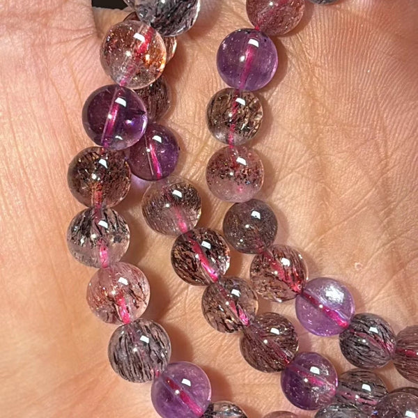 Purple Super Seven Wrap Bracelet-ToShay.org