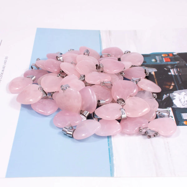 Pink Rose Quartz Hearts-ToShay.org