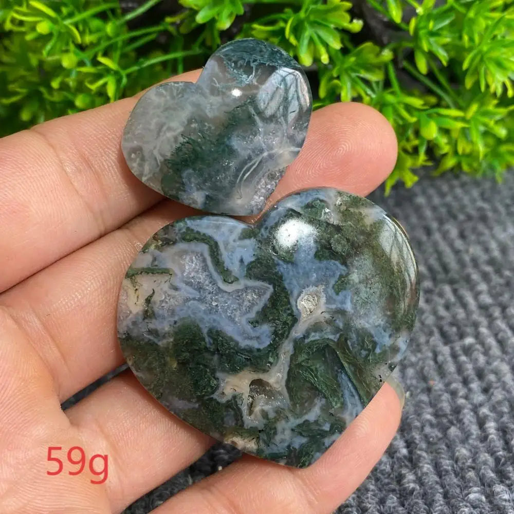 Green Moss Agate Heart-ToShay.org