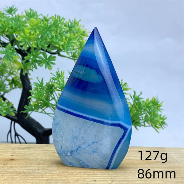 Blue Agate Torch-ToShay.org