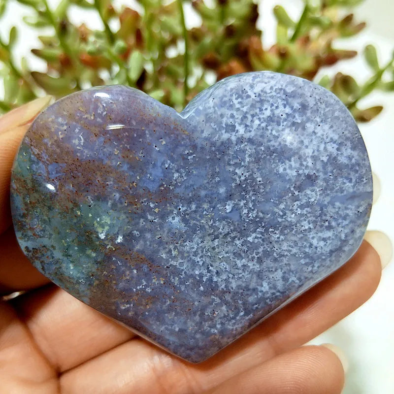 Green Moss Agate Heart-ToShay.org