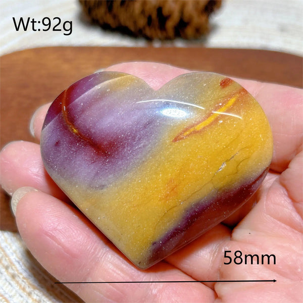 Yellow Mookaite Hearts-ToShay.org