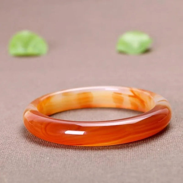 Orange Onyx Striped Bracelet-ToShay.org