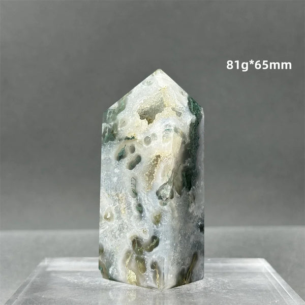 Green Aquatic Agate Tower-ToShay.org