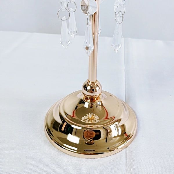 Gold Crystal Candle Stands-ToShay.org
