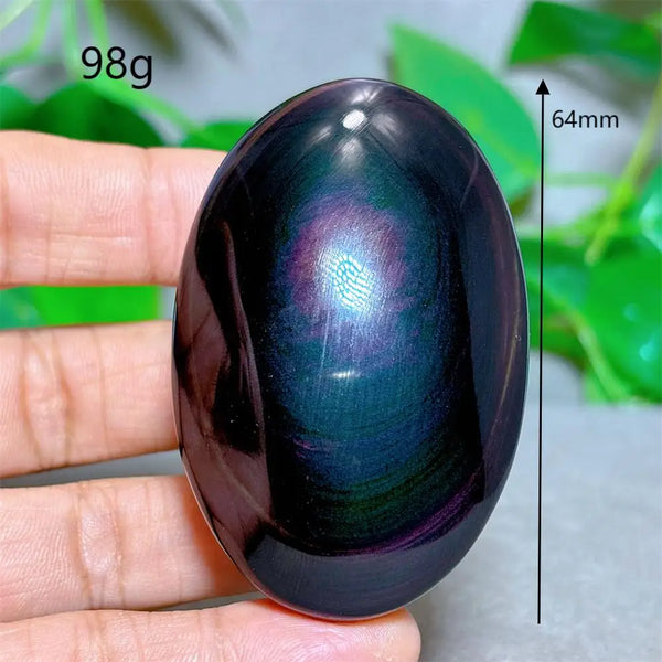 Rainbow Obsidian Palm Stone-ToShay.org
