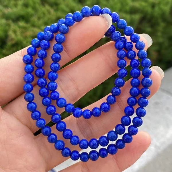 Blue Lapis Lazuli Wrap Bracelet-ToShay.org