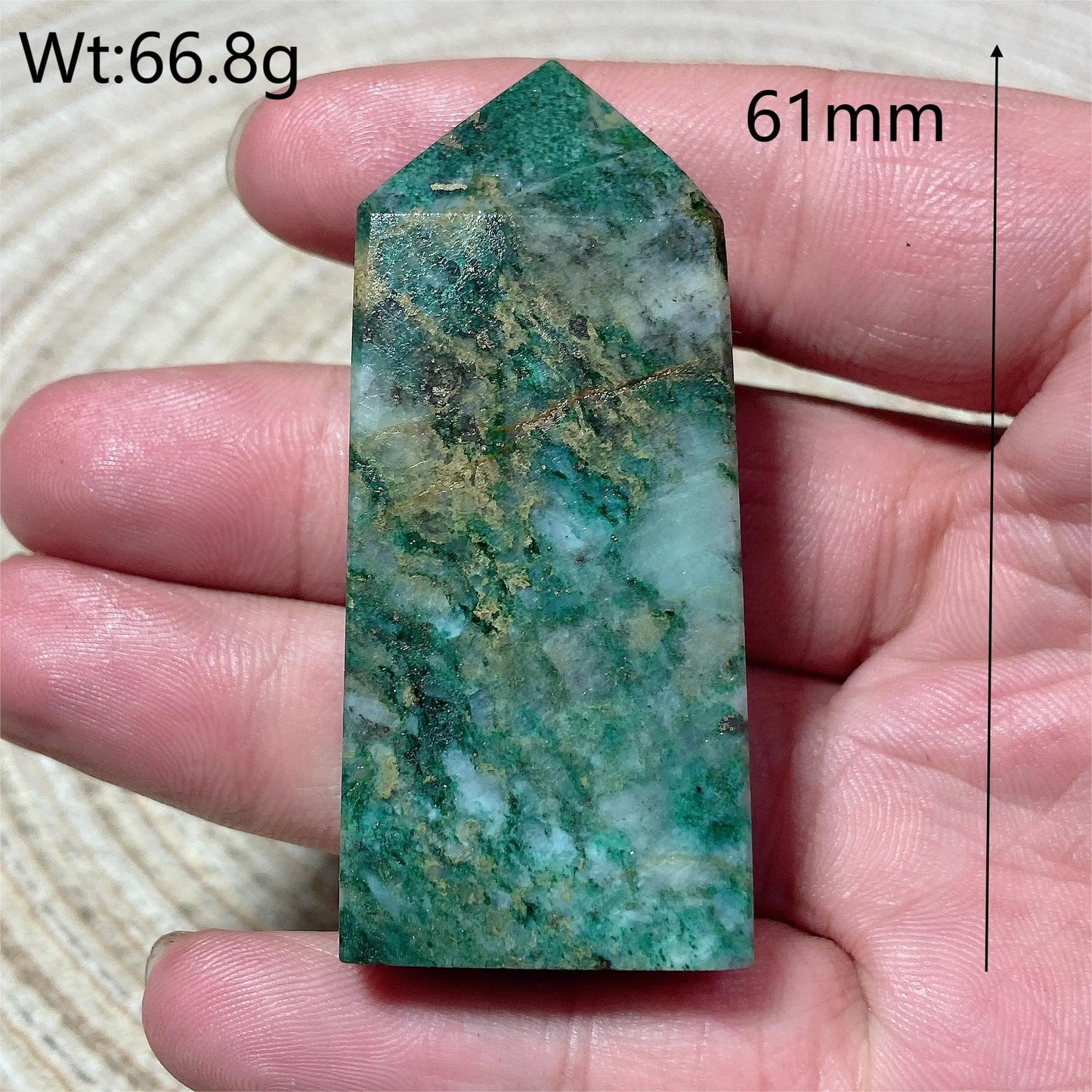 Blue Dioptase Pyrite Tower-ToShay.org