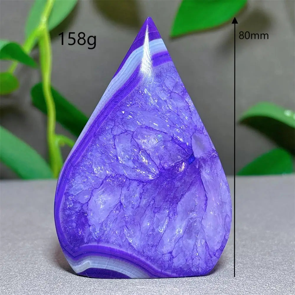 Violet Striped Agate Flame-ToShay.org