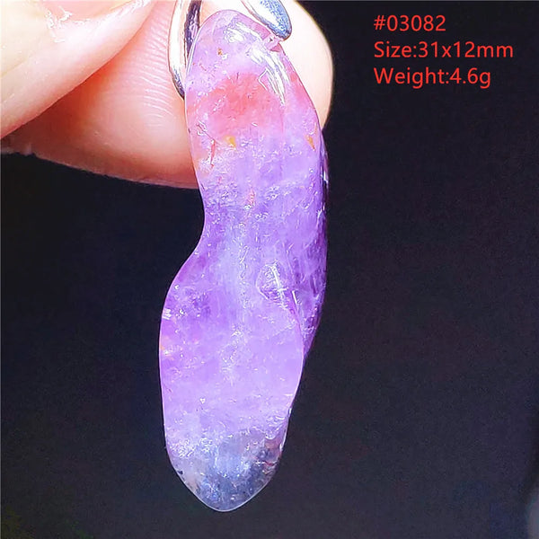 Purple Rutilated Auralite Pendant-ToShay.org
