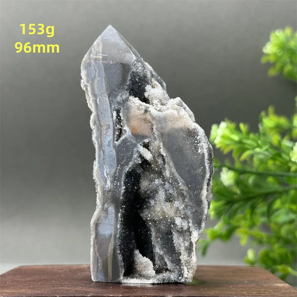 Purple Sphalerite Geode Obelisk-ToShay.org