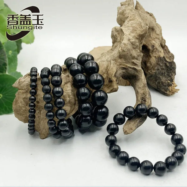 Black Shungite Bracelet-ToShay.org