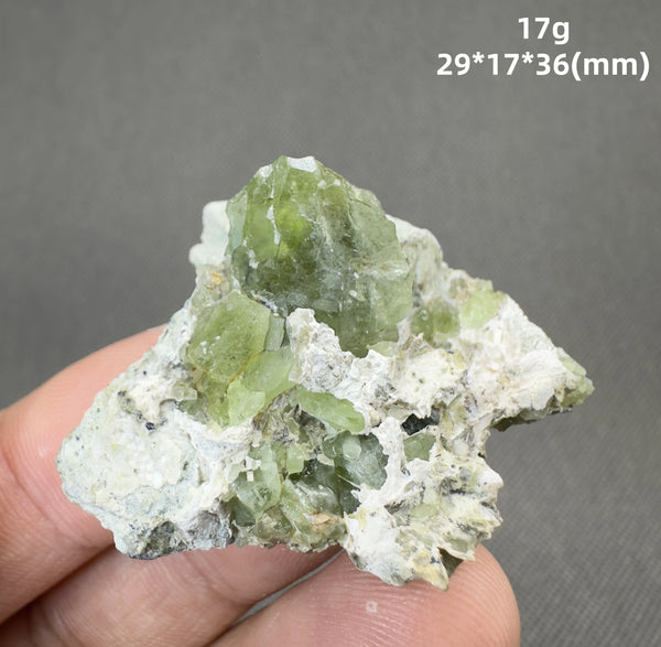 Green Peridot Olivine Crystal-ToShay.org
