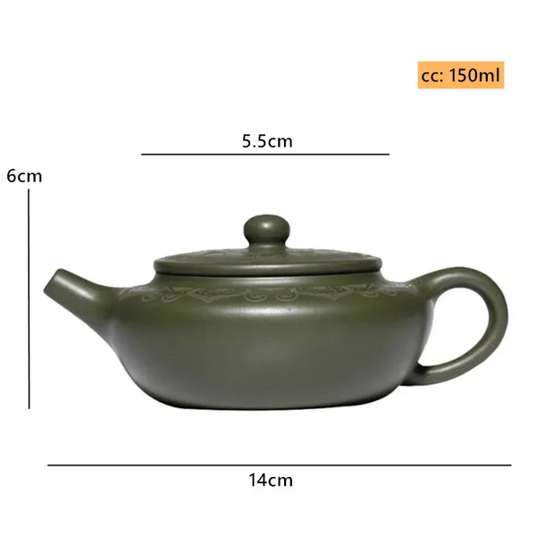 Green Clay Teapot-ToShay.org
