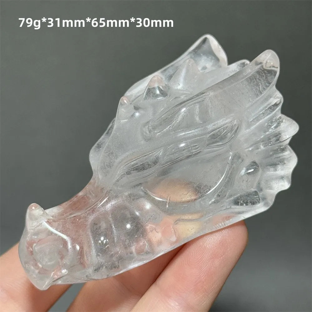 Clear Crystal Dragon Head-ToShay.org
