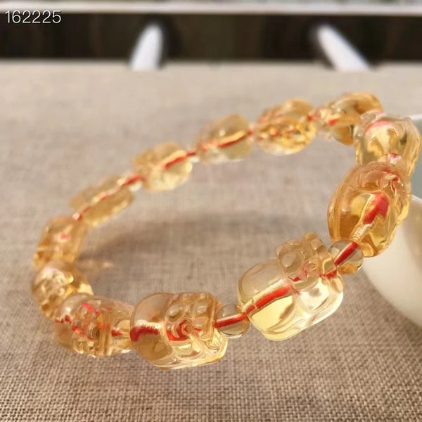 Yellow Citrine Pi Xiu Bracelet-ToShay.org