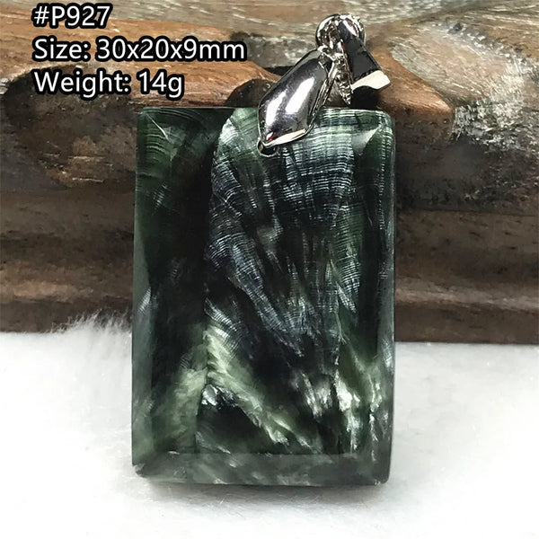 Green Seraphinite Pendant-ToShay.org
