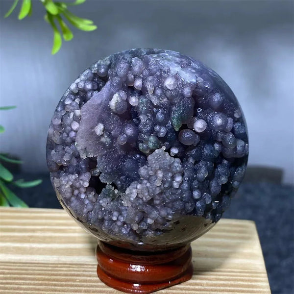 Purple Grape Agate Ball-ToShay.org