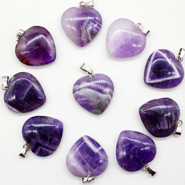 Mixed Crystal Heart Pendants-ToShay.org