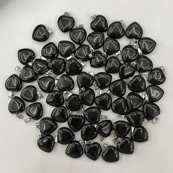 Mixed Crystal Heart Pendants-ToShay.org