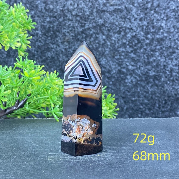 Black Red Striped Agate Point-ToShay.org