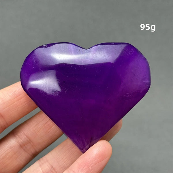 Purple Agate Heart-ToShay.org