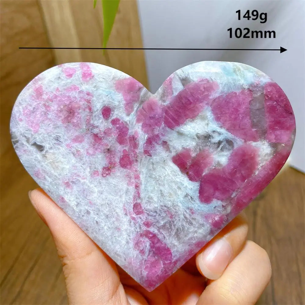Pink Unicorn Tourmaline Heart-ToShay.org
