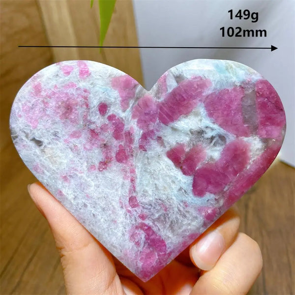 Pink Unicorn Tourmaline Heart-ToShay.org