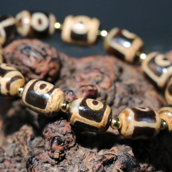 Tibetan Agate Dzi Bracelet-ToShay.org