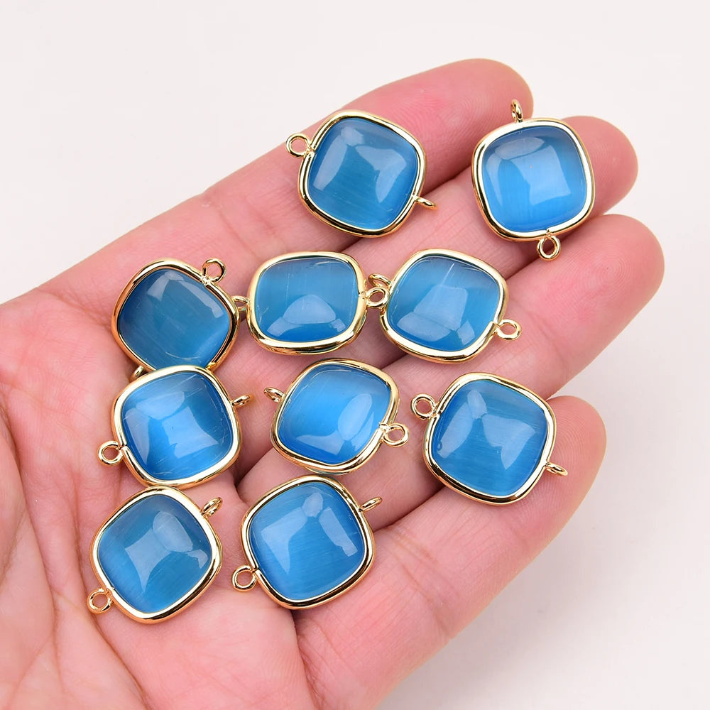 Blue Cats Eye Crystal Beads-ToShay.org