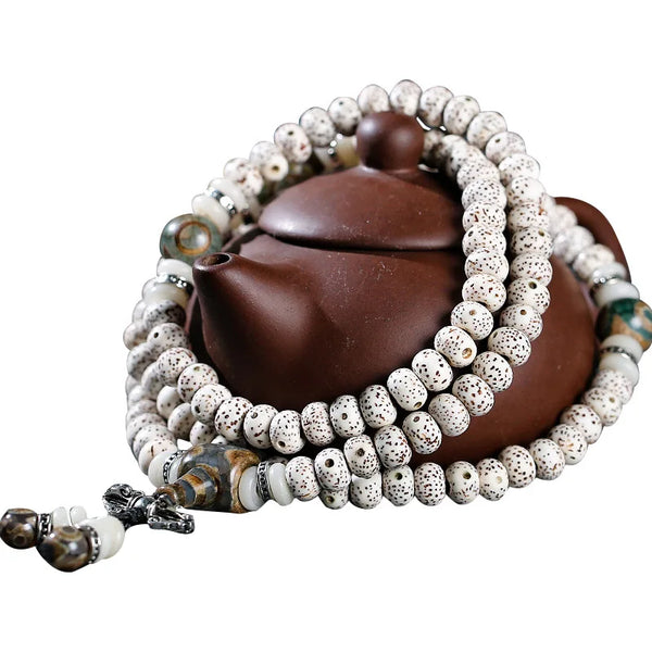 White Star Moon Bodhi Beads-ToShay.org