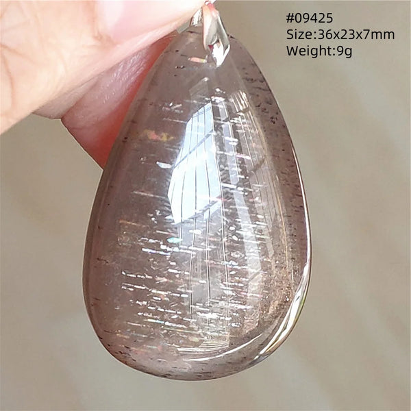 Black Moonstone Sunstone Pendant-ToShay.org